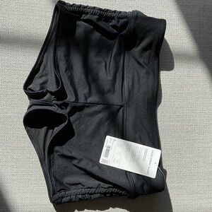 Black High-Waisted Shorts